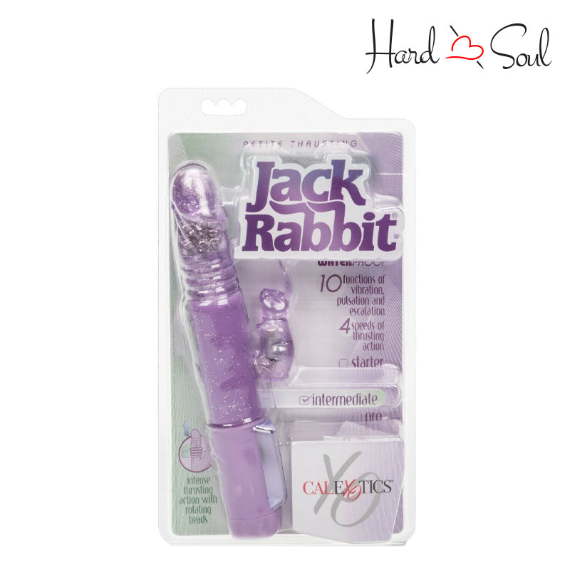 Front Side of Jack Rabbit Petite Thrusting Rabbit Purple Box - HardnSoul