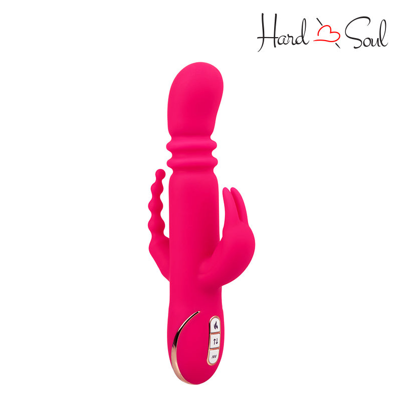 A Jack Rabbit Signature Heated Triple Fantasy Rabbit Pink with adjustment button - HardnSoul
