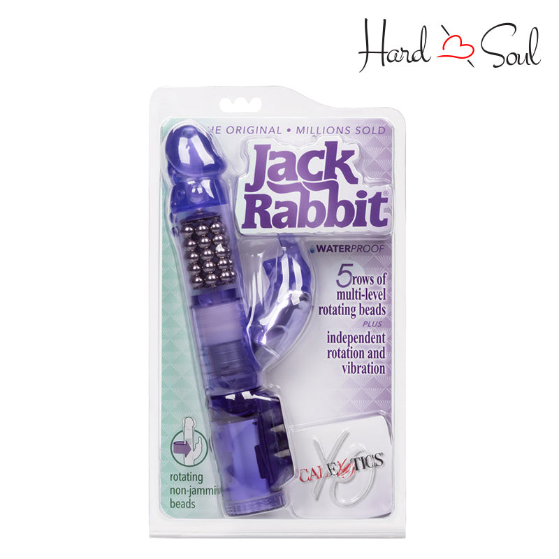 Front Side of Jack Rabbit Waterproof Rabbit 5 Rows Purple Box - HardnSoul