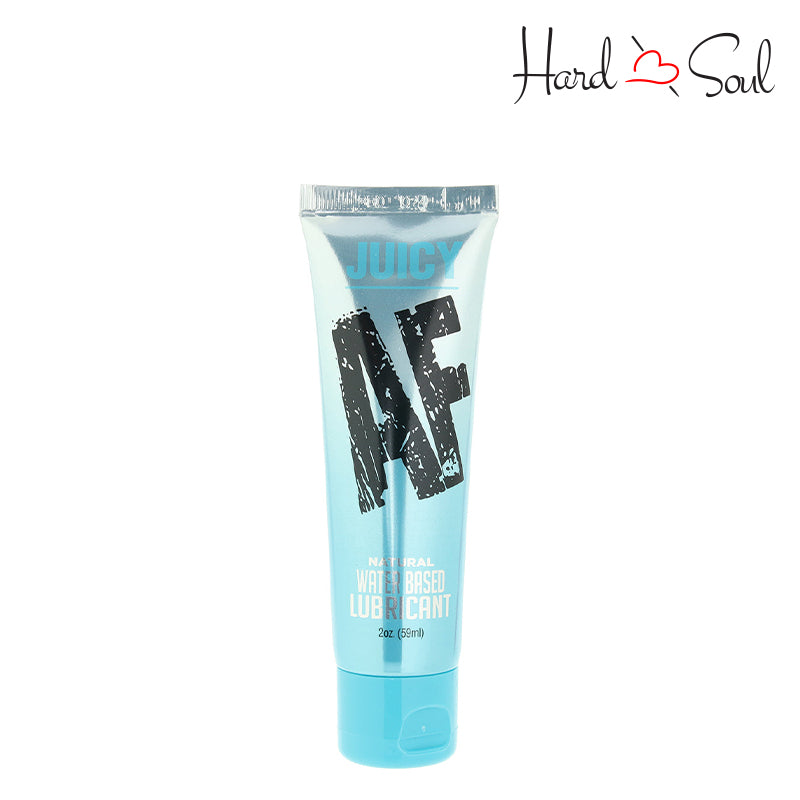 Front Side of a tube of Juicy AF Natural Water Based Lubricant 2oz - HardnSoul