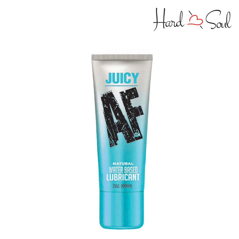 Front Side of a Juicy AF Opaque Water Based Lubricant 2oz - HardnSoul