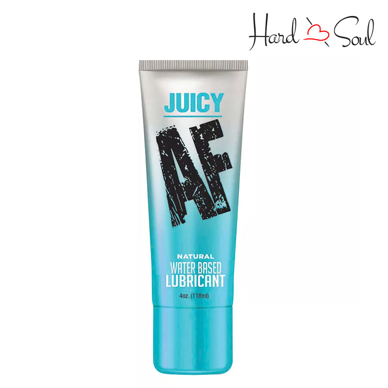 Front SIde of a Juicy AF Opaque Water Based Lubricant 4oz - HardnSoul