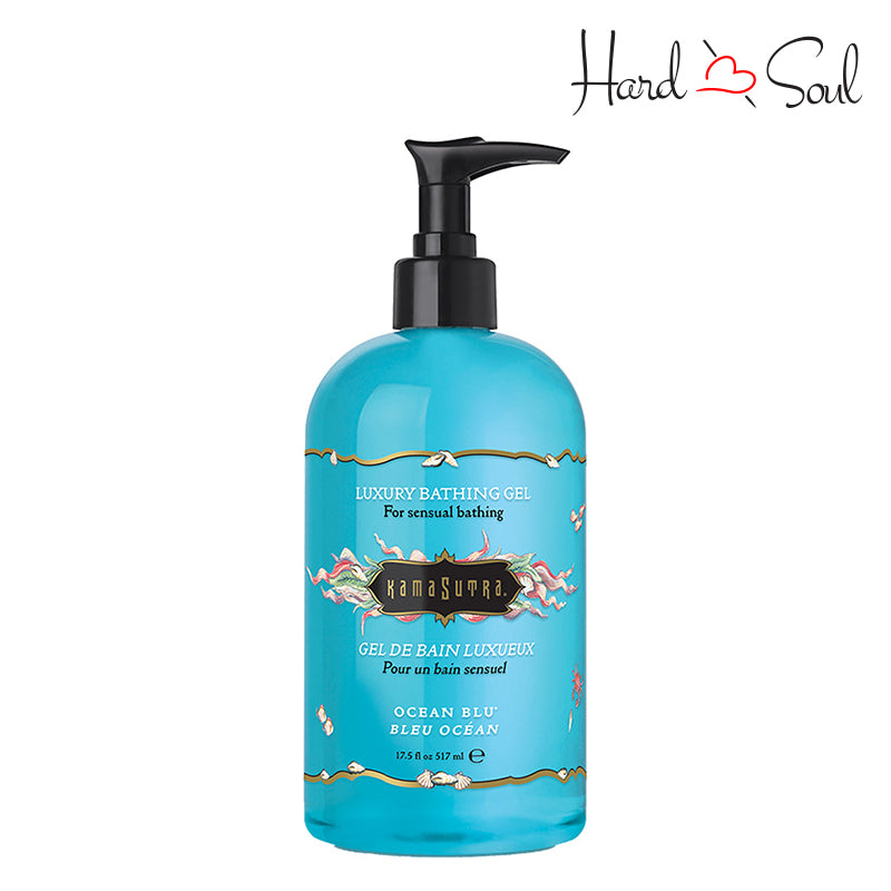 A Bottle of Kama Sutra Luxury Bathing Gel Ocean Blue - HardnSoul