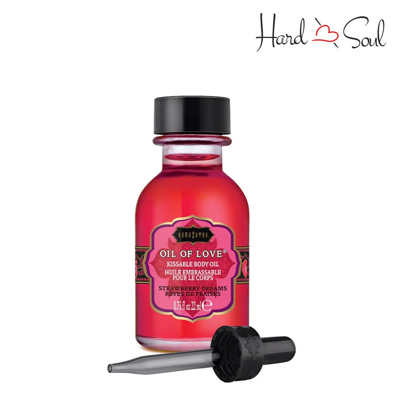 A Bottle of Kama Sutra Oil of Love Strawberry Dreams - HardnSoul