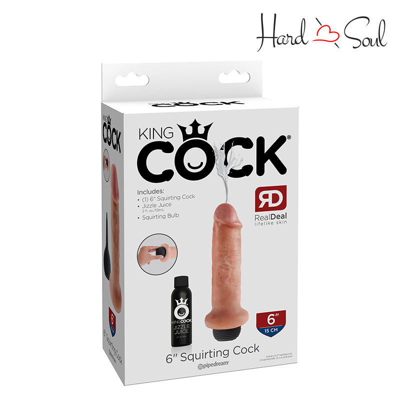 A Box of King Cock Squirting Cock Flesh 6" - HardnSoul
