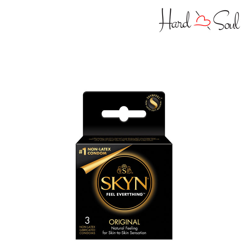A box of LifeStyles Skyn Non-Latex Condoms - HardnSoul