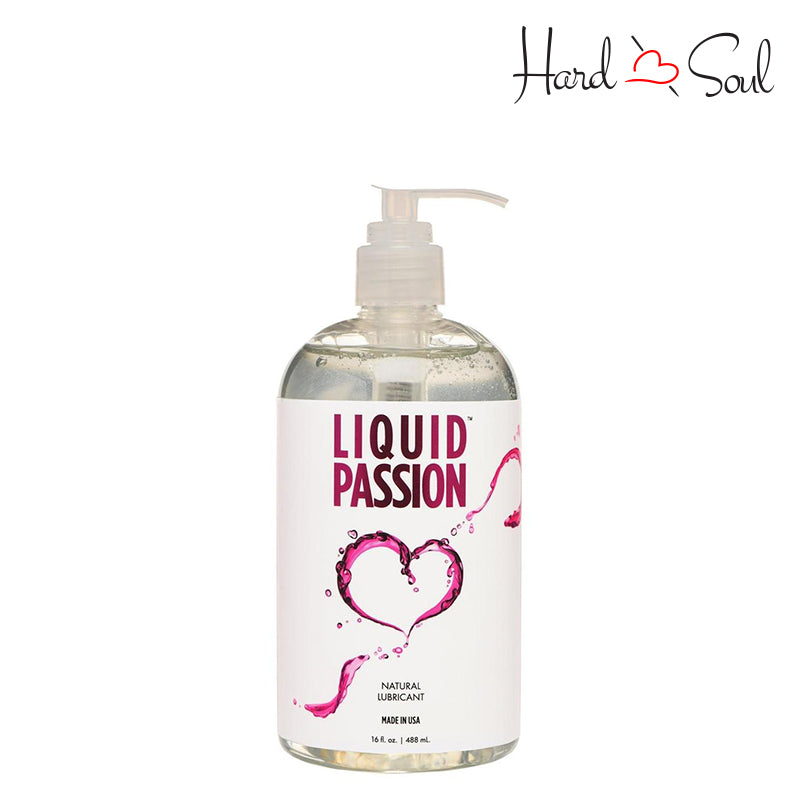 16oz bottle of Liquid Passion Natural Lubricant - HardnSoul