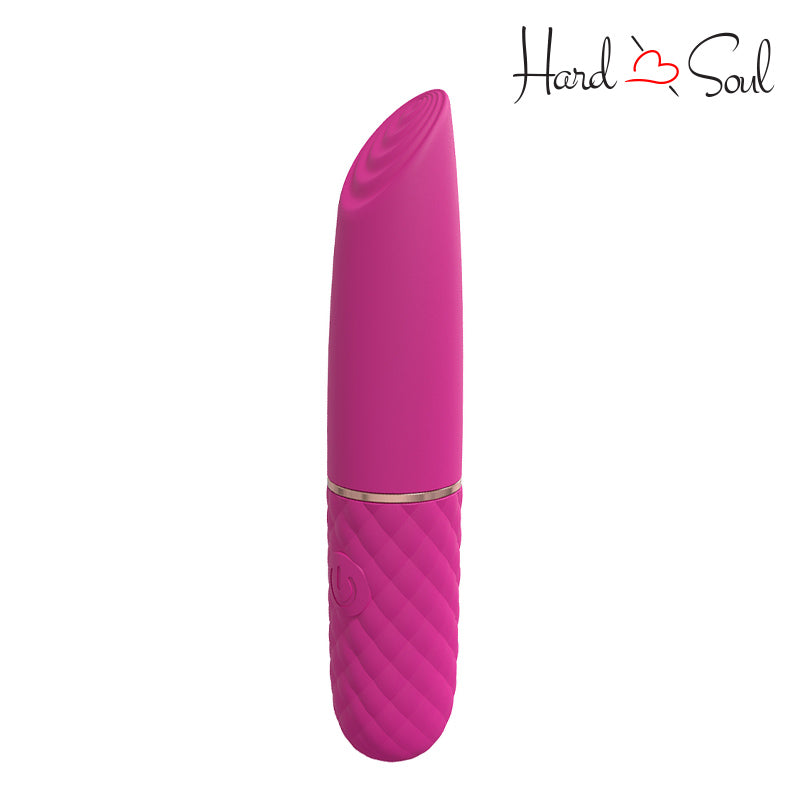 A LoveLine Beso Mini Lipstick Vibrator Pink with firing button - HardnSoul