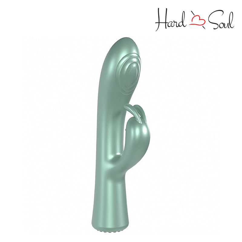 Front Side of LoveLine La Perla I Rabbit Vibrator Green - HardnSoul