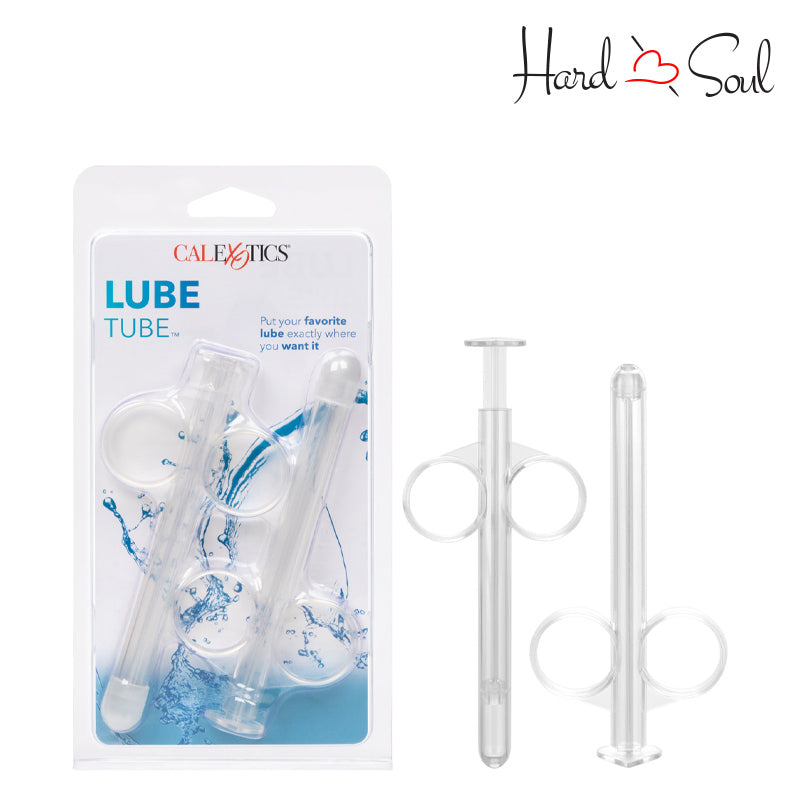 A Box of Lube Tube Applicator Clear and two Syringe next to it - HardnSoul