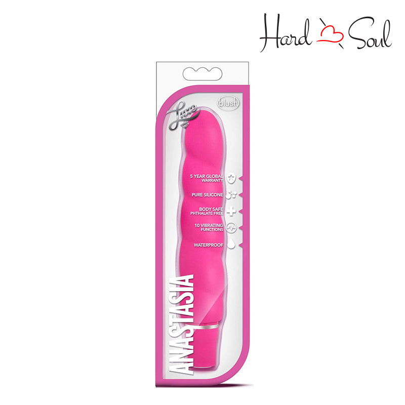 A Box of Luxe Anastasia Silicone Vibrator Pink - HardnSoul