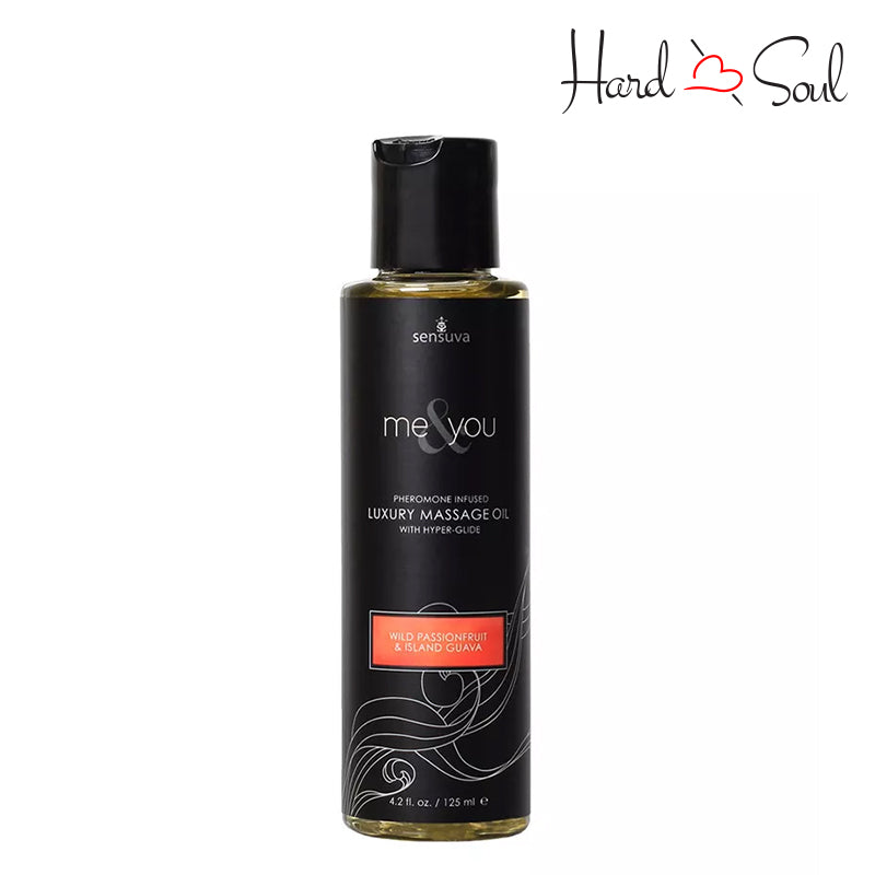 A Bottle of Me & You Pheromone Infused Luxury Massage Oil Passionfruit Guava 4.2oz - HardnSoul