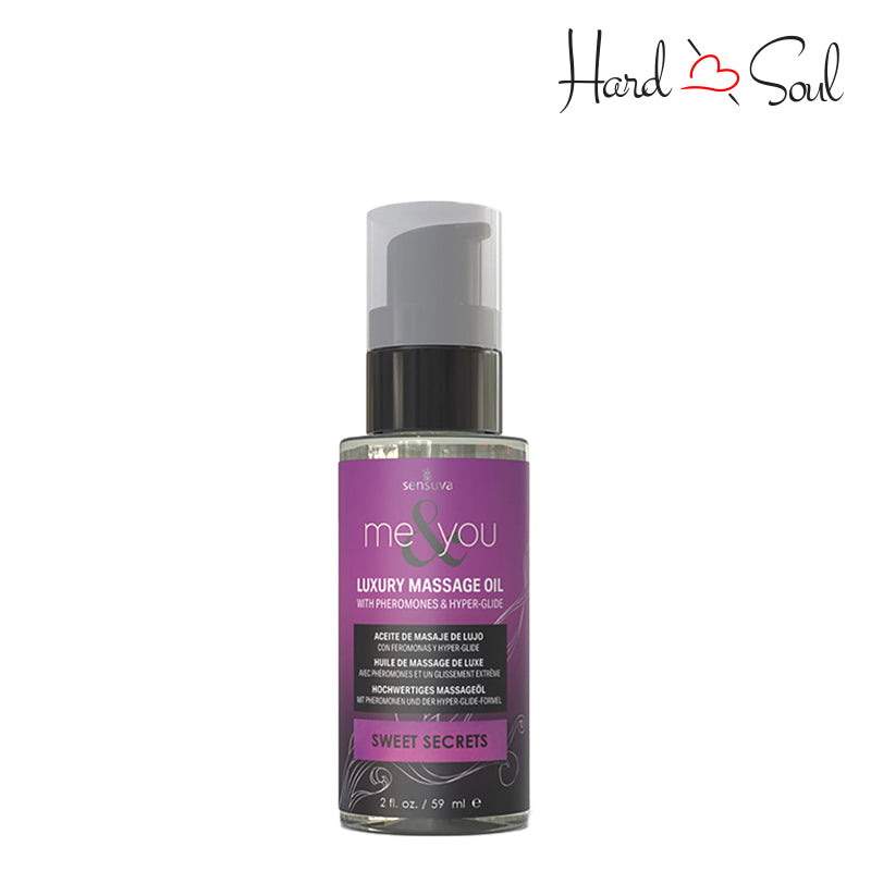 A Bottle of Me & You Pheromone Infused Luxury Massage Oil Sweet Secrets 2oz - HardnSoul