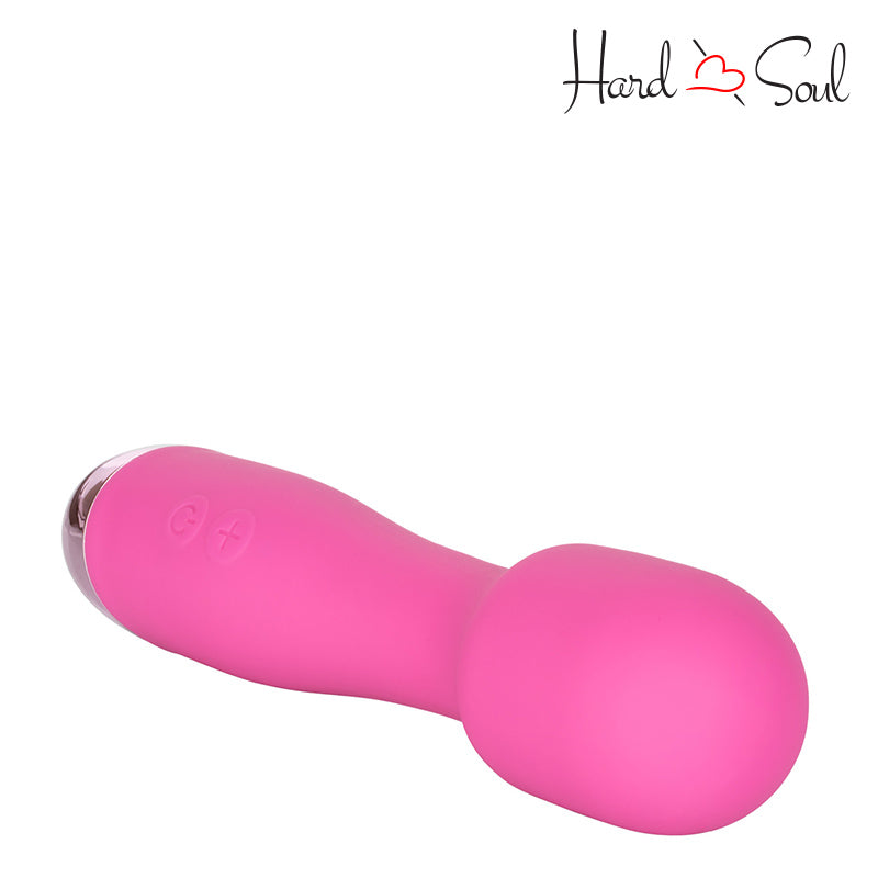 Top of Mini Miracle Wand Massager Pink - HardnSoul
