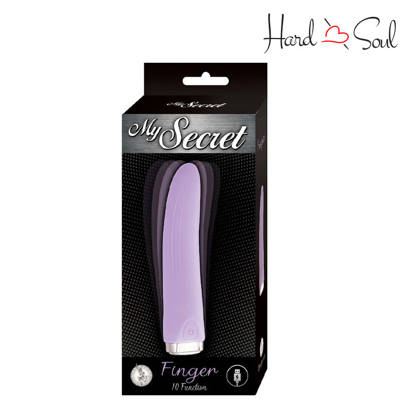 A Box of My Secret Finger Vibrator Purple - HardnSoul