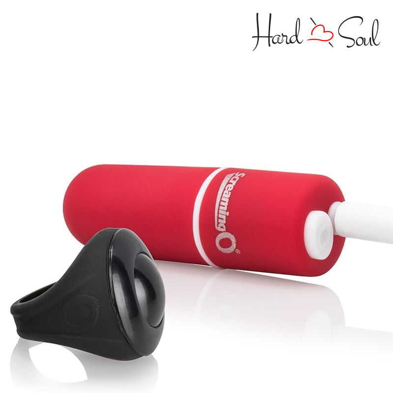 A Bullet and a Finger Ring of My Secret Rechargeable Panty Vibe Set Red - HardnSoul