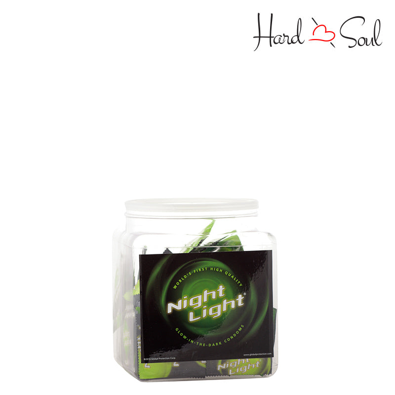 A box of Night Light Condoms 72 Count - HardnSoul