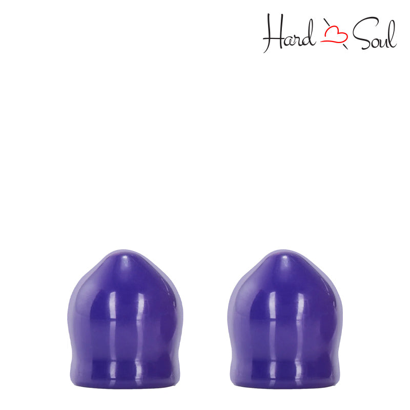Front side of Nipple Play Mini Nipple Suckers Purple - HardnSoul