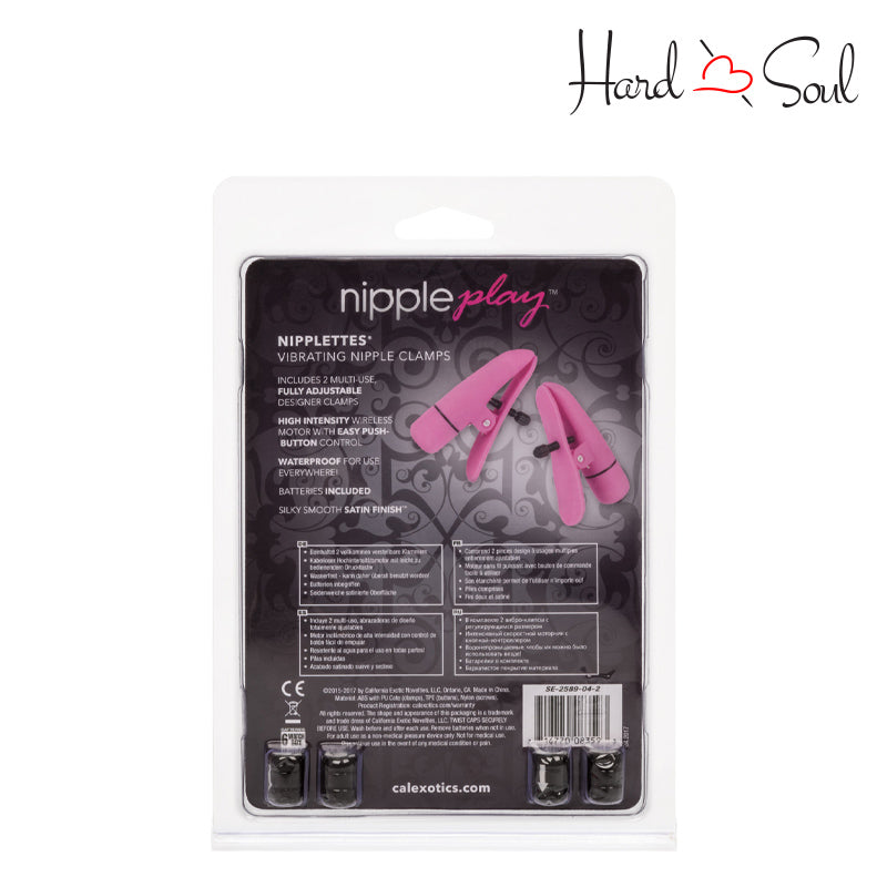 Back Side of Nipple Play Nipplettes Pink Box - HardnSoul