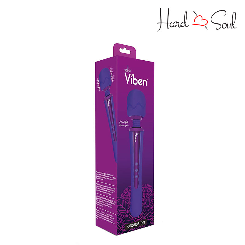 A box of Obsession Intense Wand Massager Violet - HardnSoul
