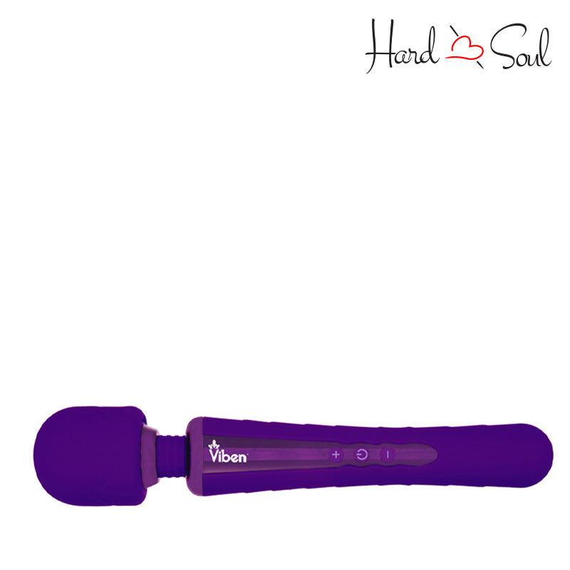 Side of Obsession Intense Wand Massager Violet with adjustment buttons - HardnSoul