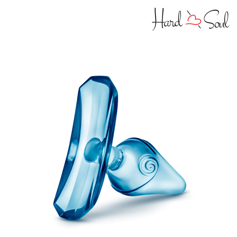 Bottom Side of Play With Me Hard Candy Anal Plug Blue - HardnSoul