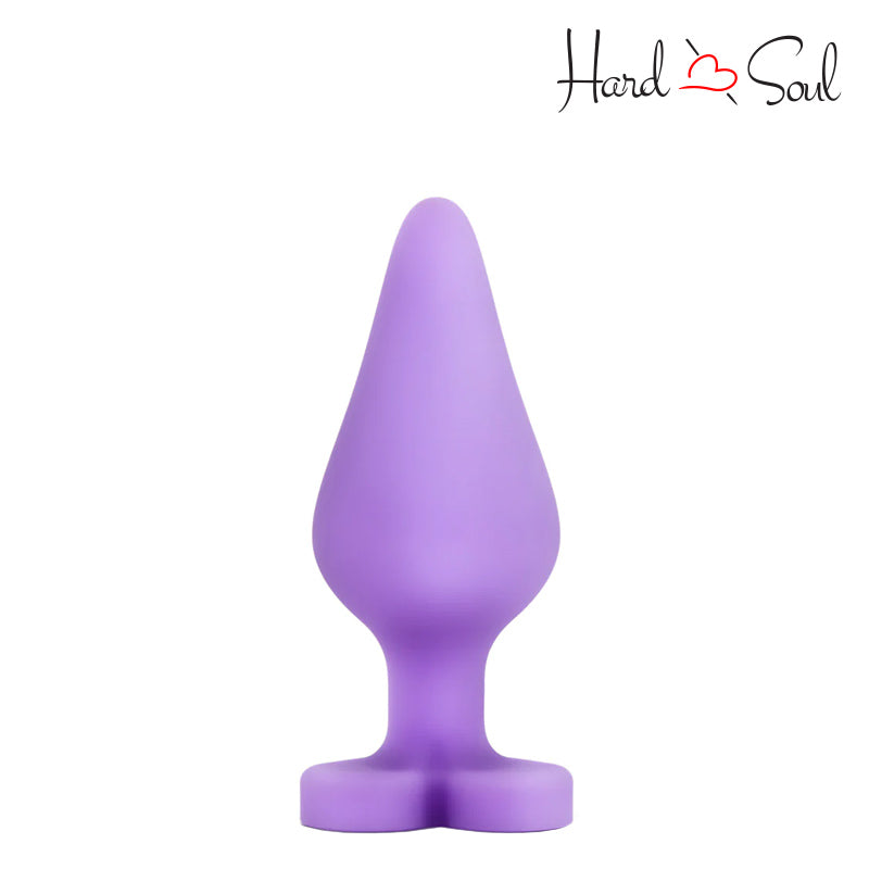 A Play with Me Naughty Candy Hearts Do Me Now Butt Plug Purple - HardnSoul