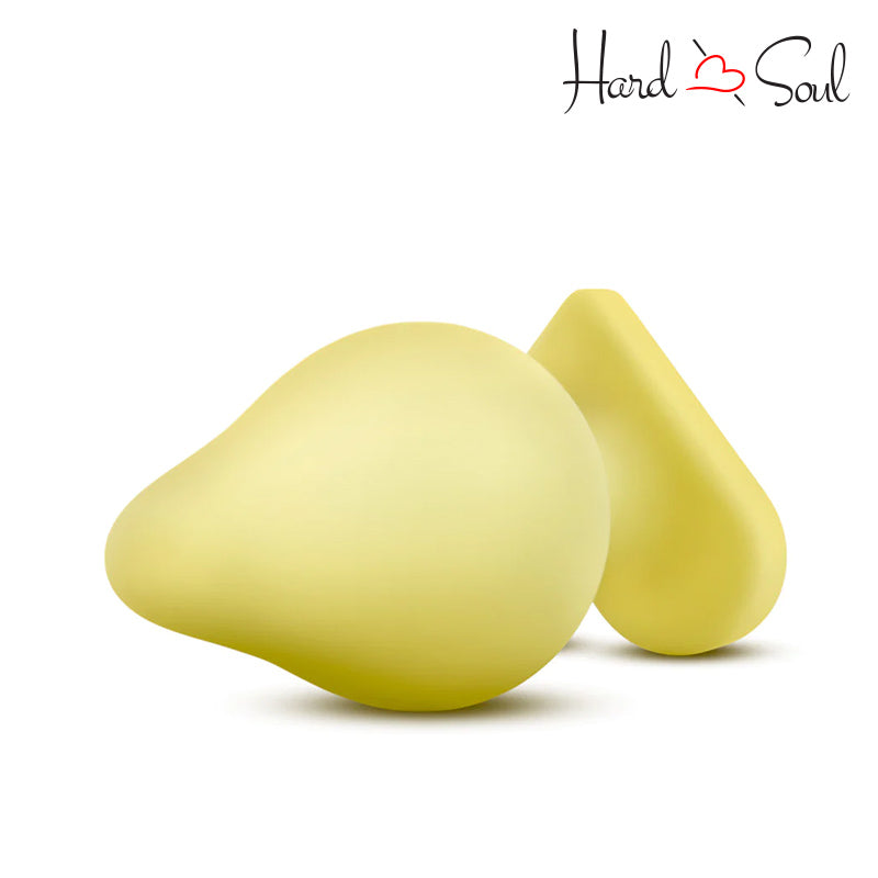 Top of Play with Me Naughty Candy Hearts Spank Me Butt Plug Yellow - HardnSoul