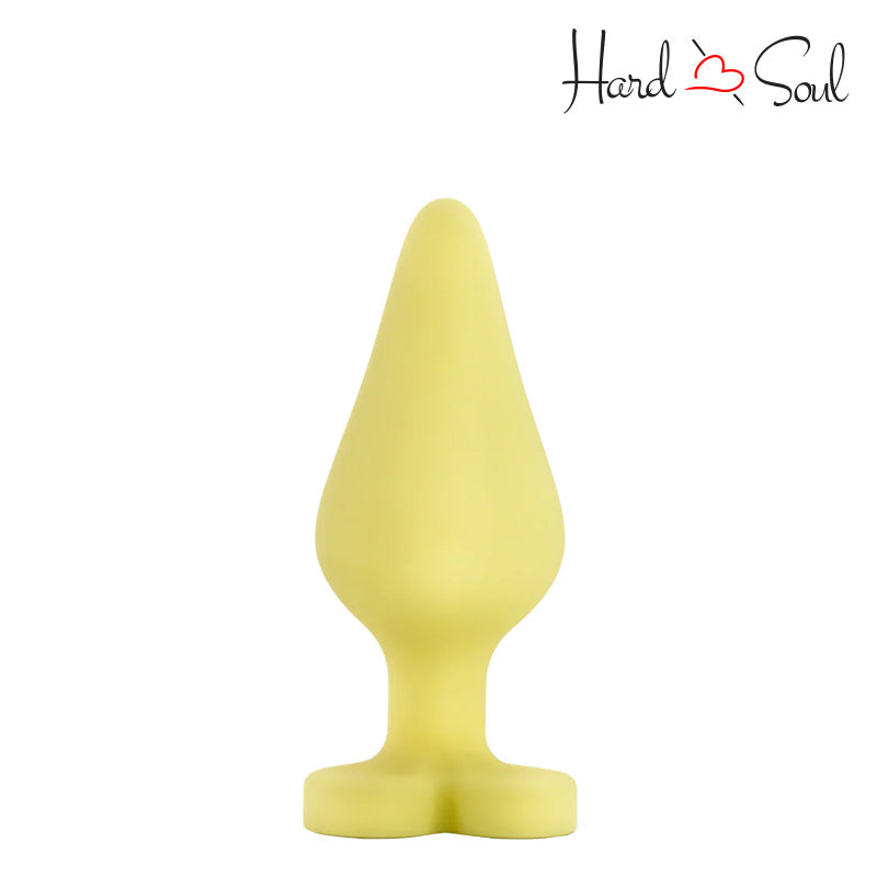 A Play with Me Naughty Candy Hearts Spank Me Butt Plug Yellow - HardnSoul