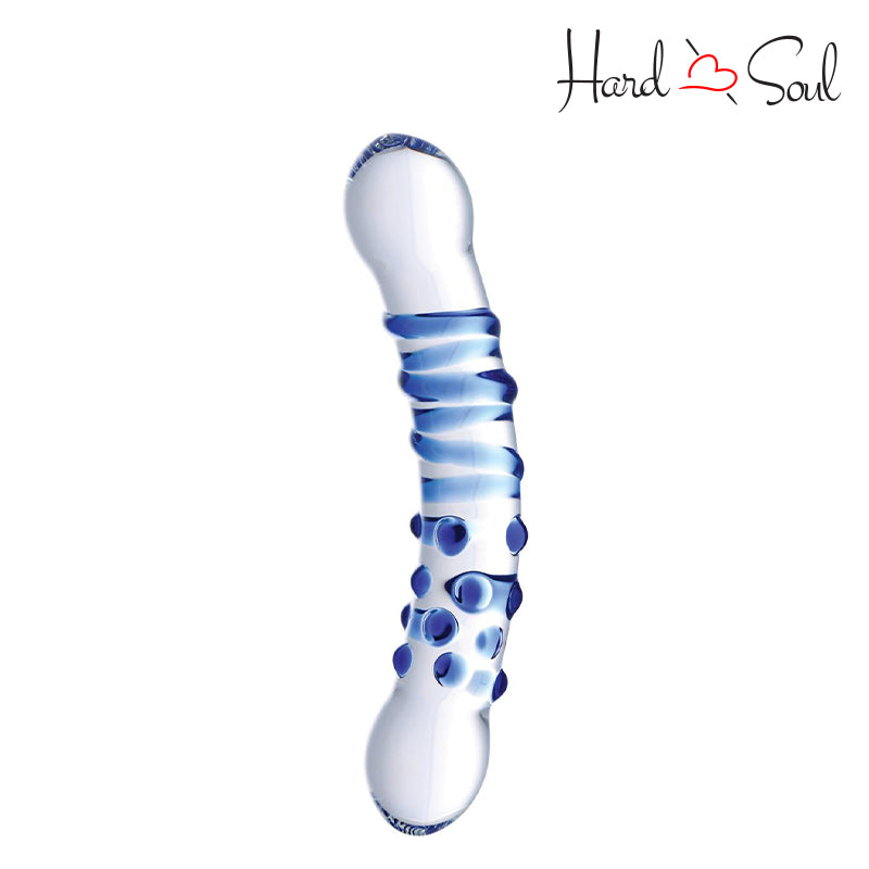 Prisms Blu Dual Ended Glass Dildo Blue - HardnSoul