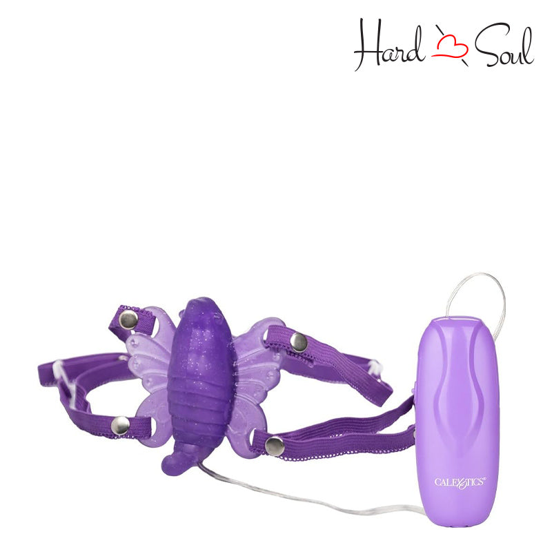 Side of Purple Venus Butterfly II Vibrator - HardnSoul