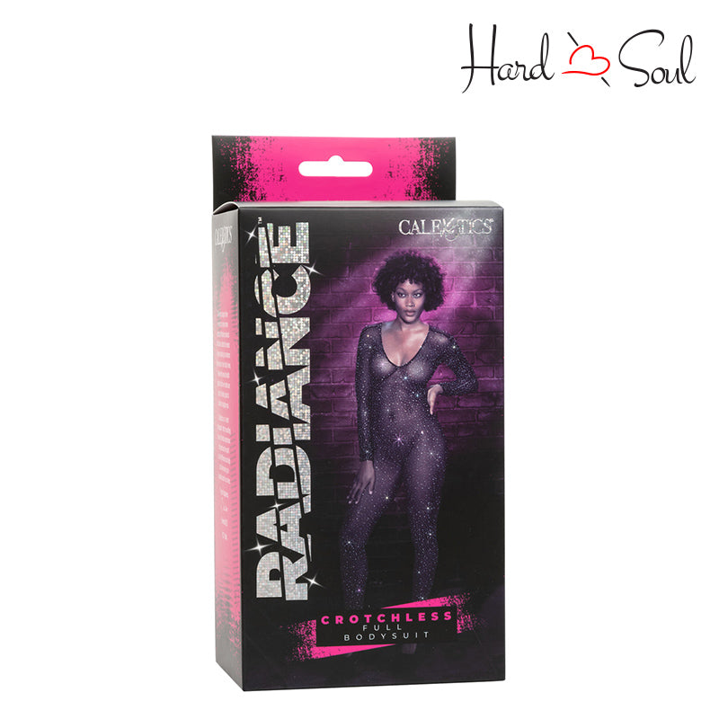 A Front Side of Radiance Crotchless Full Body Suit Box - HardnSoul