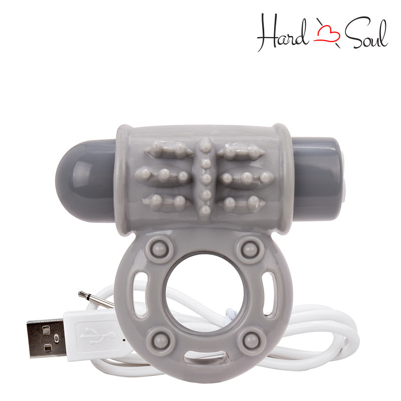 Screaming O Charged OWow Vibe Ring Gray with a USB cable - HardnSoul