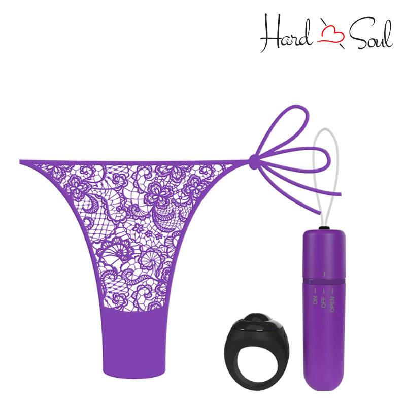 A Screaming O My Secret Remote 4T Panty Vibe Grape Set - HardnSoul