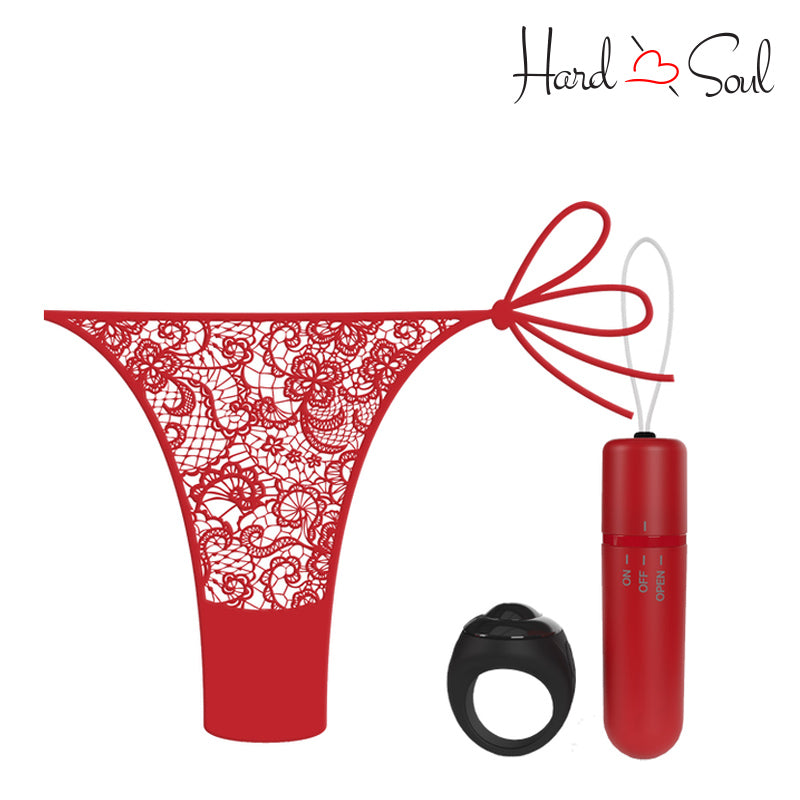 A Screaming O My Secret Remote 4T Panty Vibe Red Set - HardnSoul