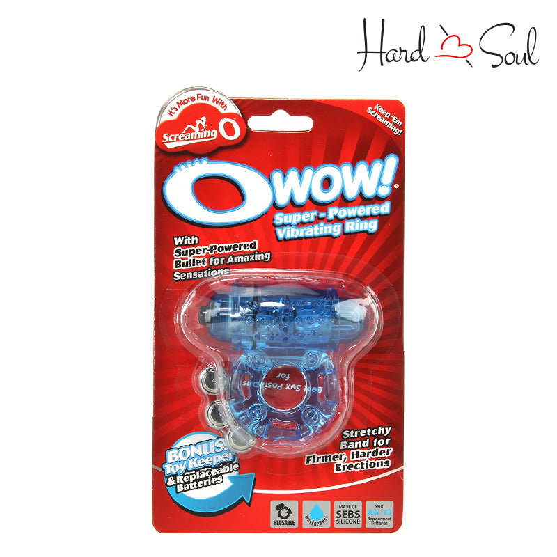 A Box of Screaming O OWow Vibrating Ring Blue - HardnSoul