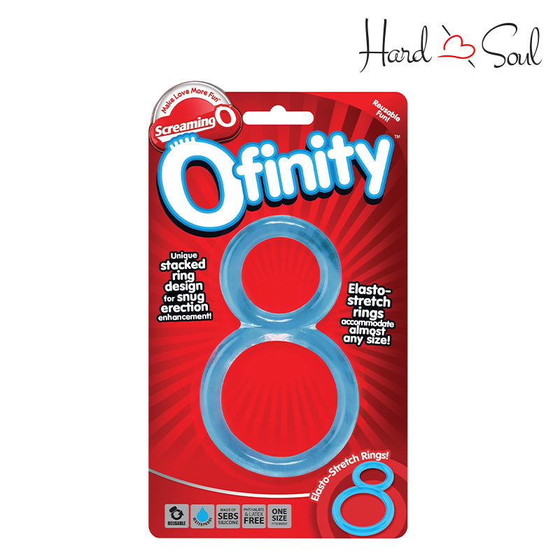 A Box of Screaming O Ofinity Double Cock Ring Blue - HardnSoul