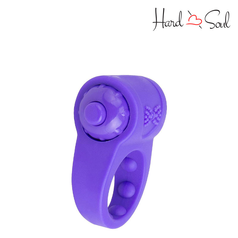 Side of Screaming O PrimO Tux Vibrating Ring Purple - HardnSoul