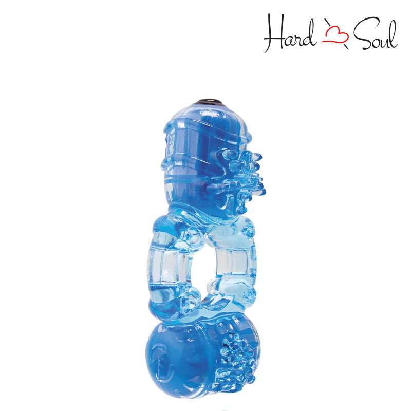 Side of Screaming O The Big O2 Double Vibe Ring Blue - HardnSoul