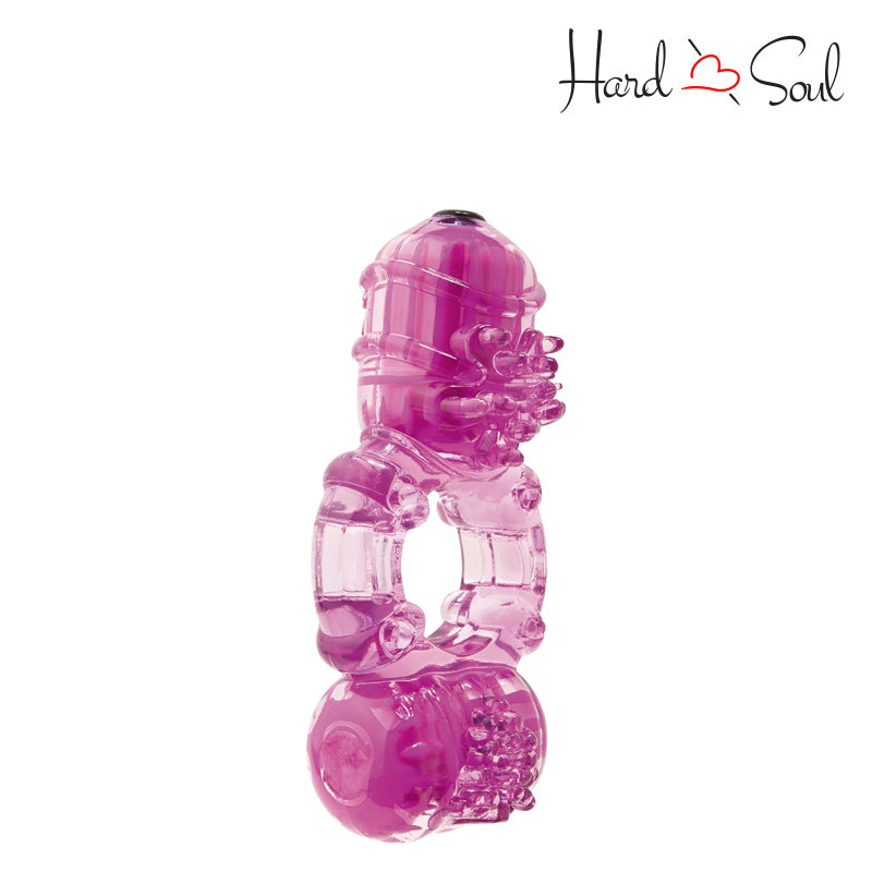 Side of Screaming O The Big O2 Double Vibe Ring Purple - HardnSoul
