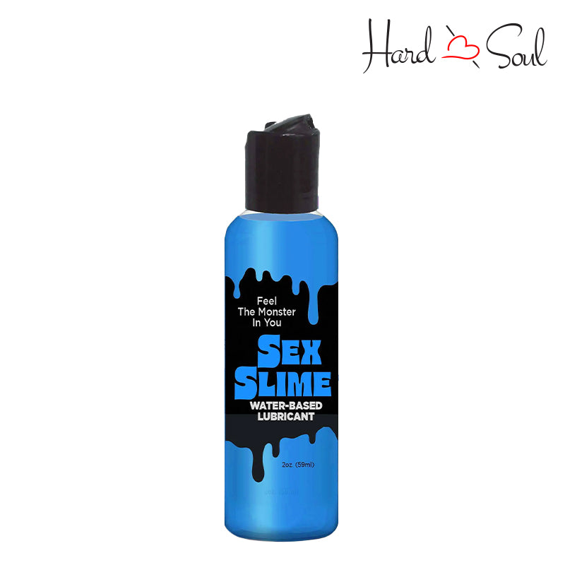 A Bottle of Sex Slime Creature Lubricant Blue 2oz - HardnSoul