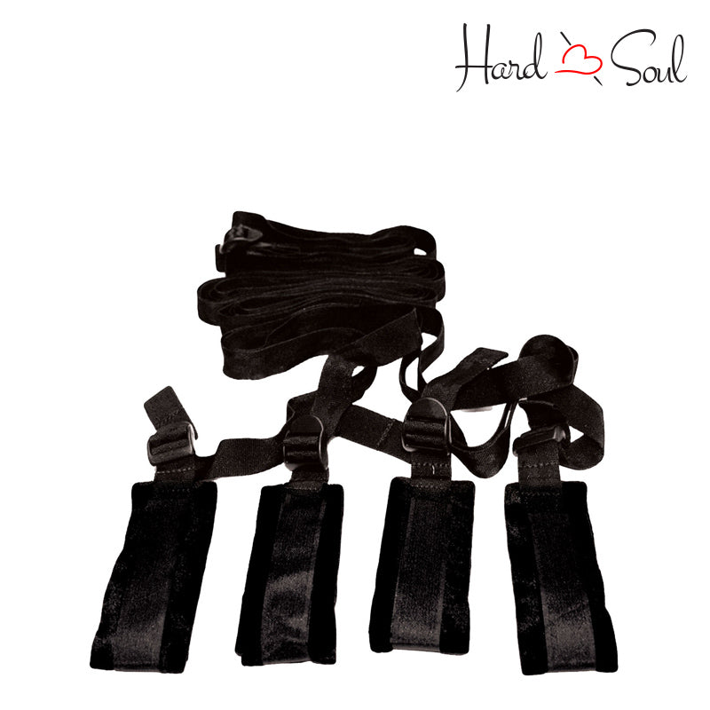 Four adjustable Straps of Sex & Mischief Bed Bondage Restraint Kit - HardnSoul