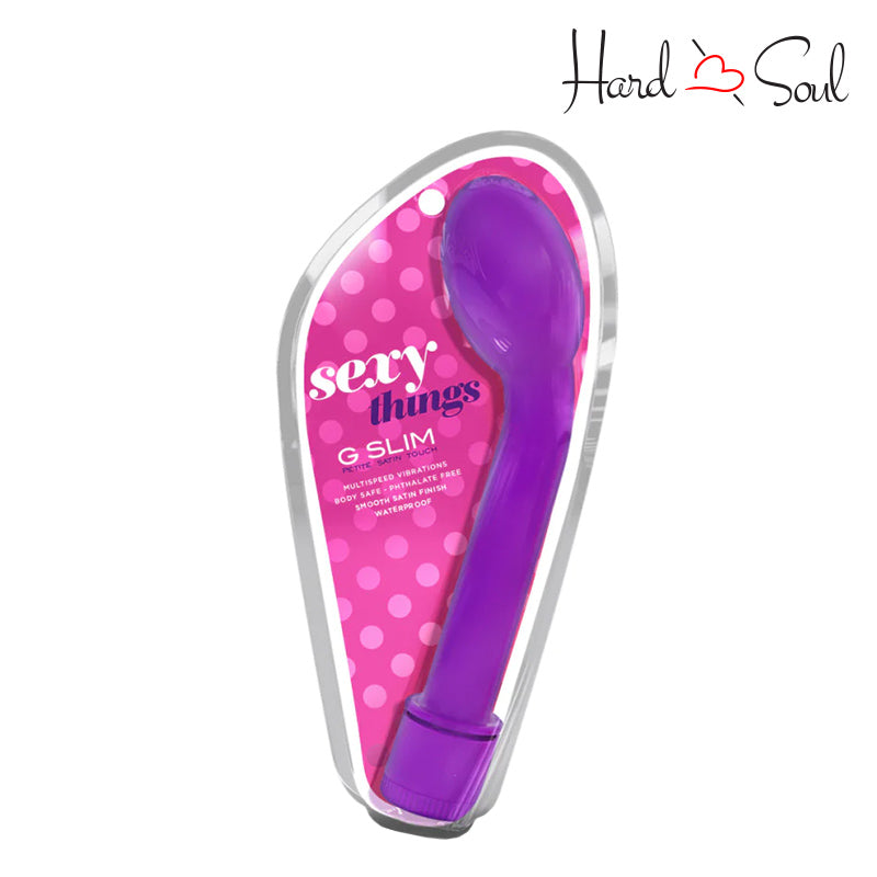 A Box of Sexy Things G Slim Petite G-Spot Vibrator Purple - HardnSoul