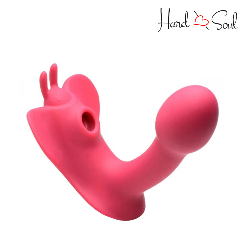 A Shegasm Butterfly Tease 10X Clitoral Suction Stimulator Pink - HardnSoul