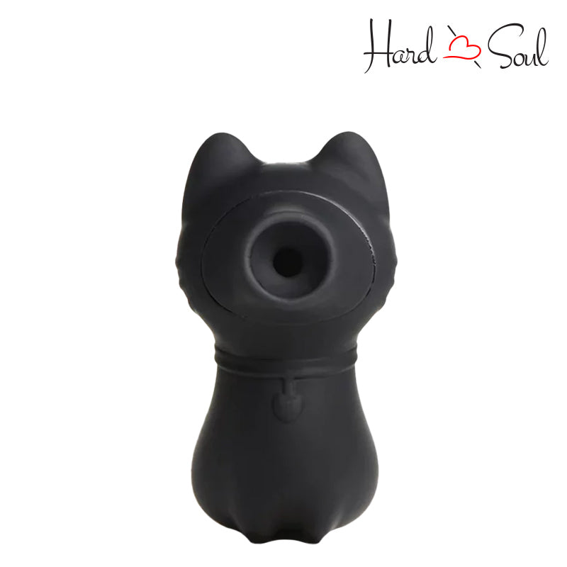 Front Side of Shegasm Sucky Kitty Clitoral Stimulator Black - HardnSoul