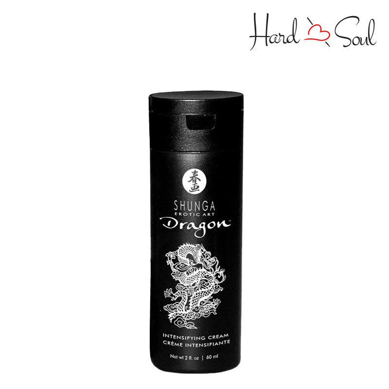 A 2oz bottle of Shunga Dragon Intensifying Cream - HardnSoul