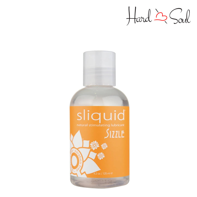 A bottle of Sizzle Natural Stimulating Lube 4.2oz - HardnSoul