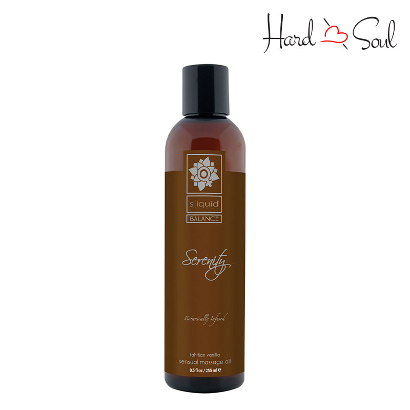 Bottle of Sliquid Balance Serenity Massage Oil 8.5oz - HardnSoul