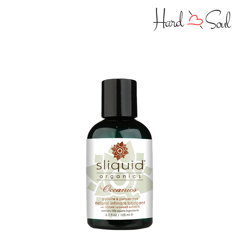 A Bottle of Sliquid Oceanics Natural Intimate Lubricant 4.2oz - HardnSoul