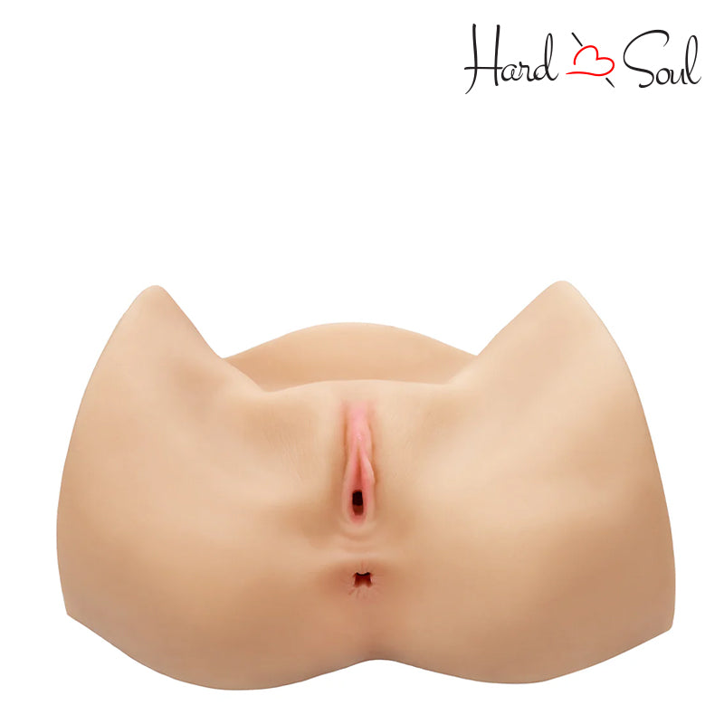 Front Side of Stroke It Life-Size Pussy Masturbator Ivory - HardnSoul